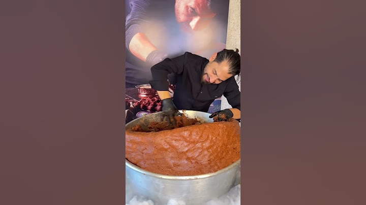 Buzlu Çiğ Köfte Yapımı