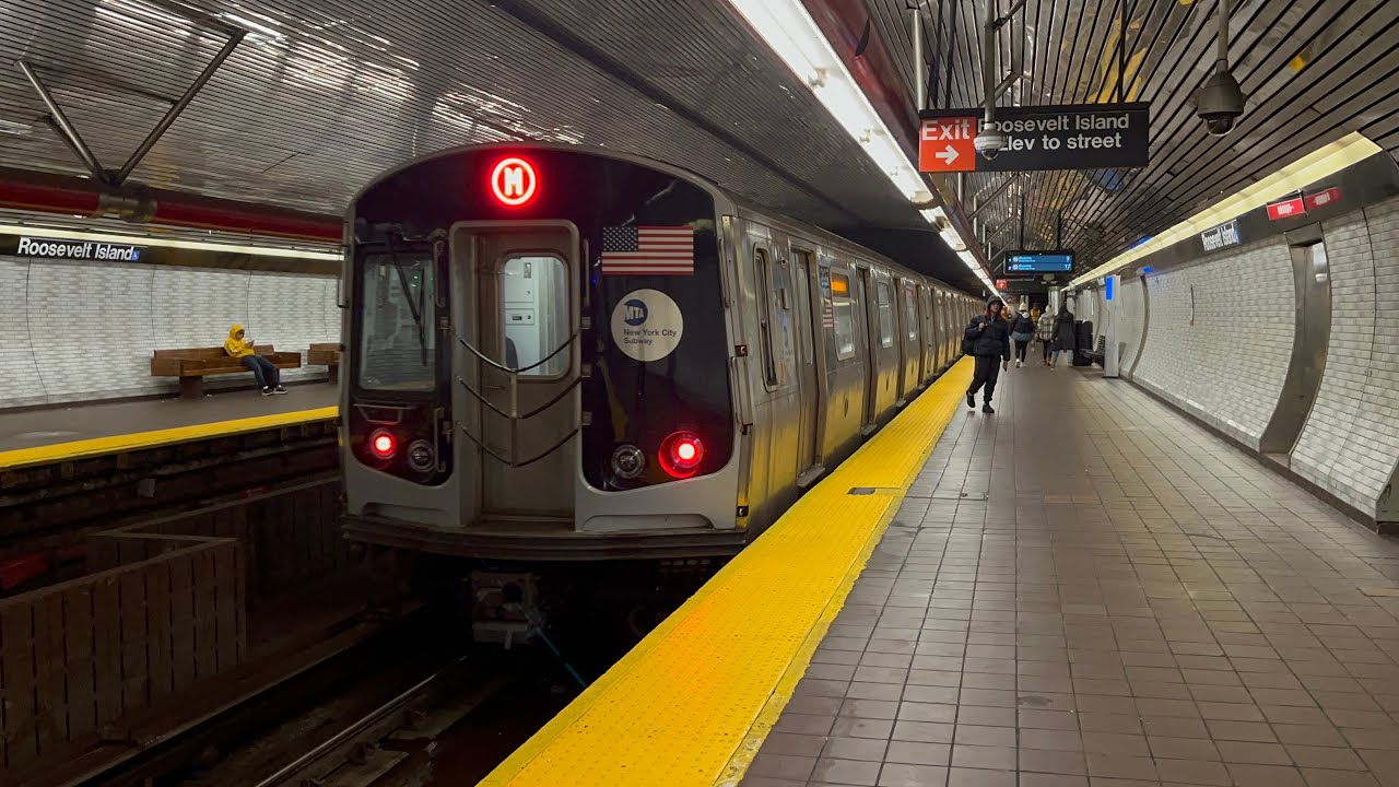 IND 63rd Street Line: (F) and (M) Trains @ Roosevelt Island (R160A, R160B, R179)