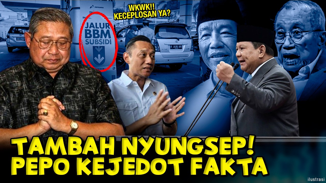 MASYOKKK🔥👉NIAT JADI PAHLAWAN ‘KEDOK SBY’ MALAH KETAHUAN⁉️JOKOWI SINDIR EMPUK TAPI NUZUK😂