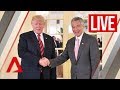 Trump-Kim summit: US President Trump meets Singapore PM Lee at the Istana