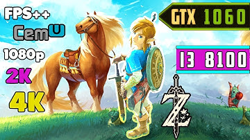Zelda Breath of the Wild Cemu Emulator  -  GTX 1060 6GB + i3 8100 - 1440p - 2160p