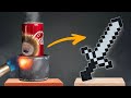 Real Minecraft Sword made from Coke canes