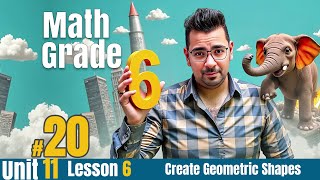 Math | grade 6 | Unit 11 | Lesson 6  |Create Geometric Shapes in the Coordinate Plane#حل_المعاصر