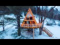 Unique & Cozy Winter Getaways 2  (A-frame Treehouse, Tiny House, log Cabin)