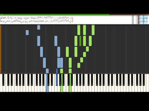 【ピアノ】文部省唱歌 - 冬景色 / 練習用 / Synthesia