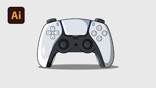 Adobe Illustrator Tutorial | Create a PS5 Controller in Adobe Illustrator