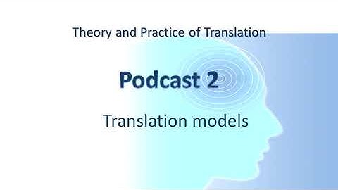 Translation models