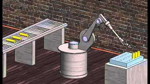 Robot arm simulation in Solidworks
