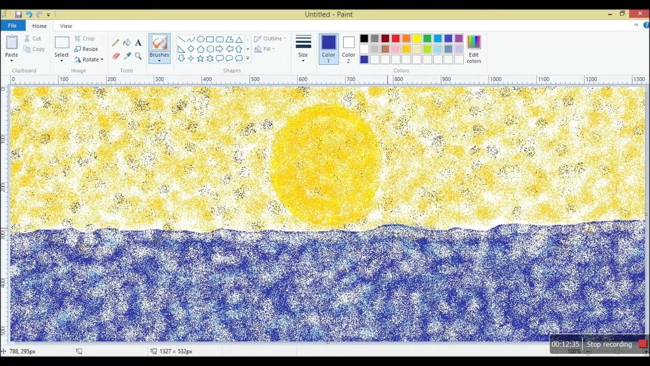 Airbrush Painting||With MS Paint - YouTube