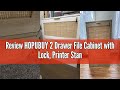Review HOPUBUY 2 Drawer File Cabinet with Lock, Printer Stand Lateral Filing Cabinets for Home Offic