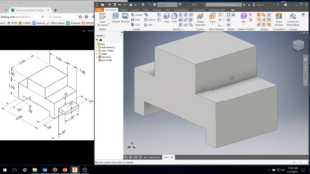 IED 4.2 - 1 Inventor Tutorial - YouTube