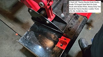 How To Add Hooks to Your Tractor Bucket! 2 Pack 3/8" Tractor Bucket Steel Bolt On Grab Hook