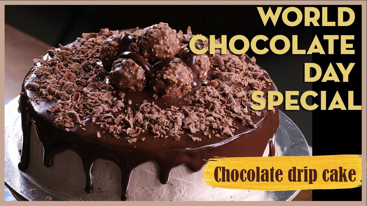World Chocolate Day Special | Chocolate Mousse Drip Cake | The Foodie