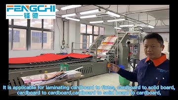 Fengchi 2021 latest launched model GE1450L High speed  flute laminator laminating KT foam Board