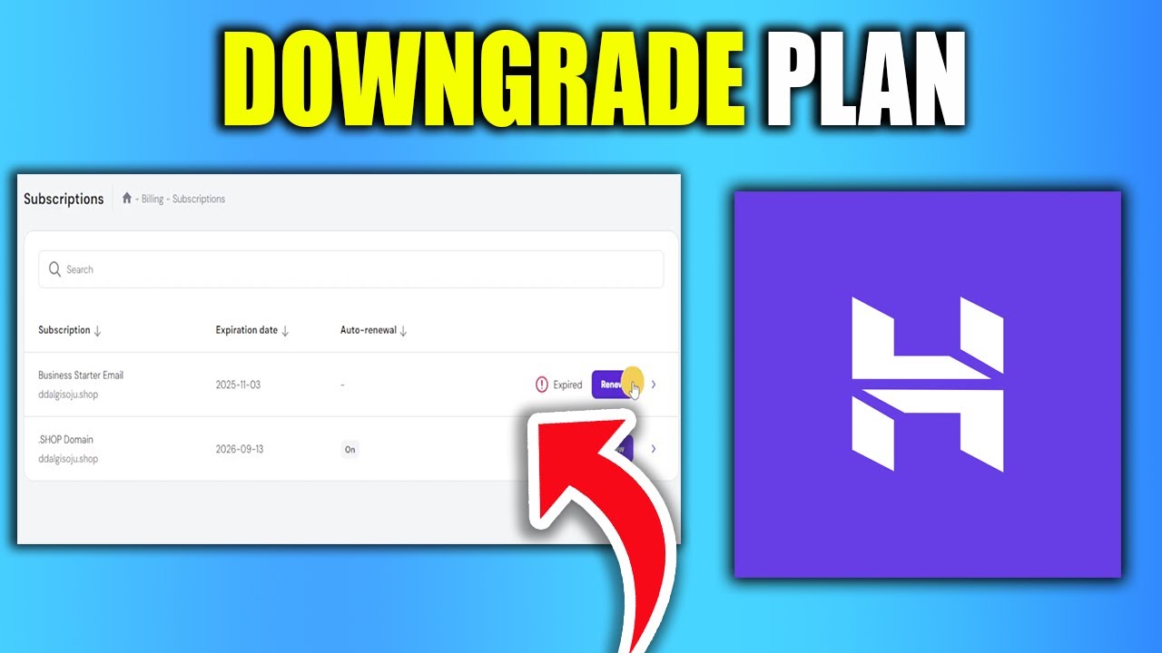 How To Downgrade Hostinger Plan - New Method - YouTube