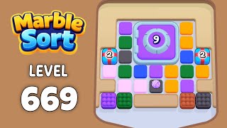 Marble Sort Level 669 Walkthrough Solution
