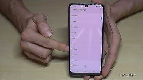Samsung Galaxy M11: How to change the language? (also the local dialect)