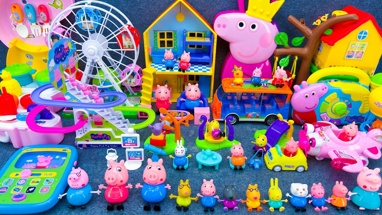 20 Minutes Satisfying Unboxing Peppa Pig House & Playground Playset Review Toys