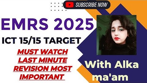 EMRS 2025|COMPUTER MARATHON CLASS|COMPLETE PREPARATION WITH ALKA MAAM|ICT| COMPUTER FUNDAMENTALS imp