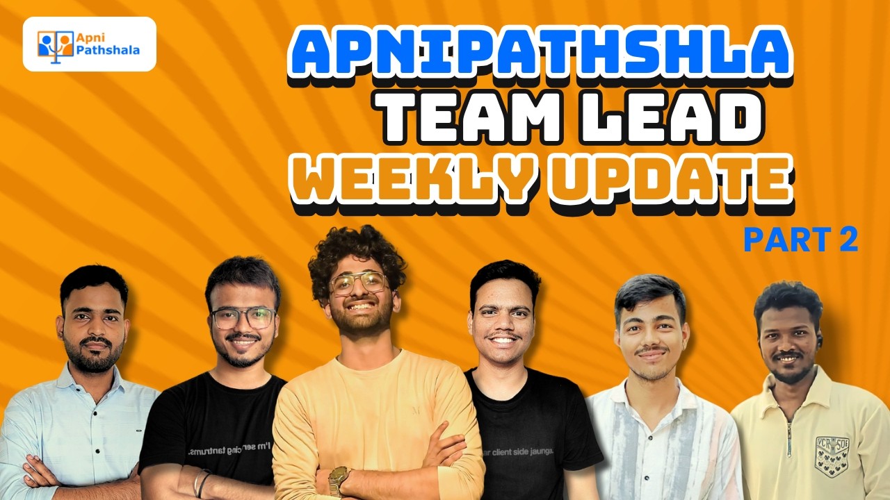Team Leader Update Weekly Team Lead Update | (Part 3) - YouTube