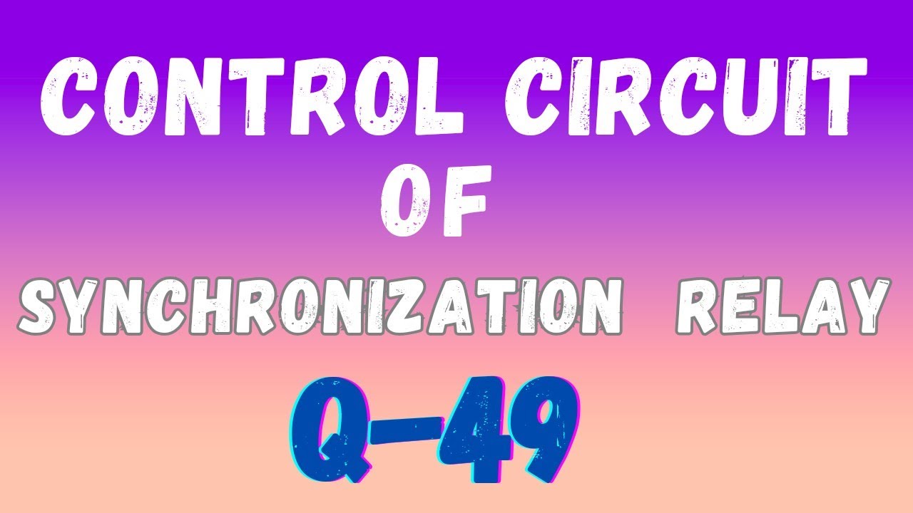 Control Circuit Of Q49 Relay. - YouTube