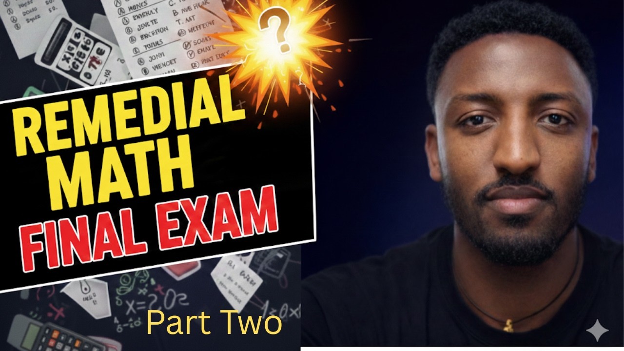 Remedial Maths final exam || part 2