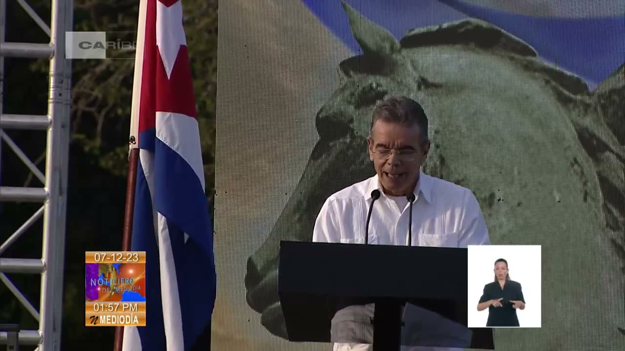 Cuba: Acto de Homenaje al Titán de Bronce en El Cacahual