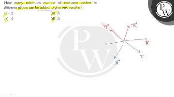 How many minimum number of non-zero vectors in different planes can be added to give zero result...