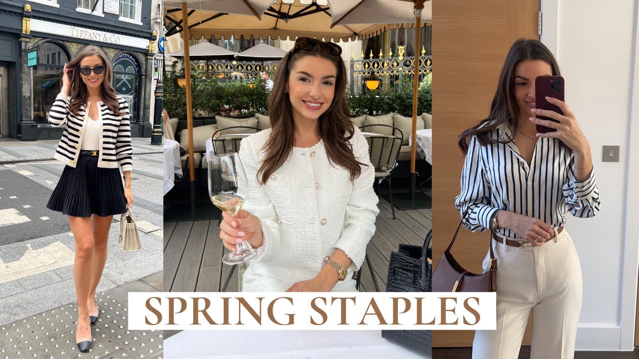 SPRING STAPLES FOR A CAPSULE WARDROBE - YouTube