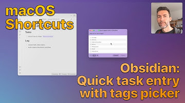 Quick tasks entry with tags picker
