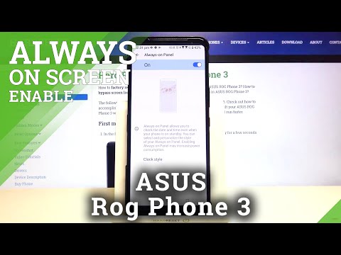 How to Activate Always on Display in ASUS ROG Phone 3?