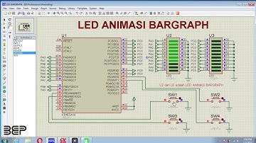 ANIMASI LED BARGRAPH || PROTEUS CVAVR || ihsan widodo