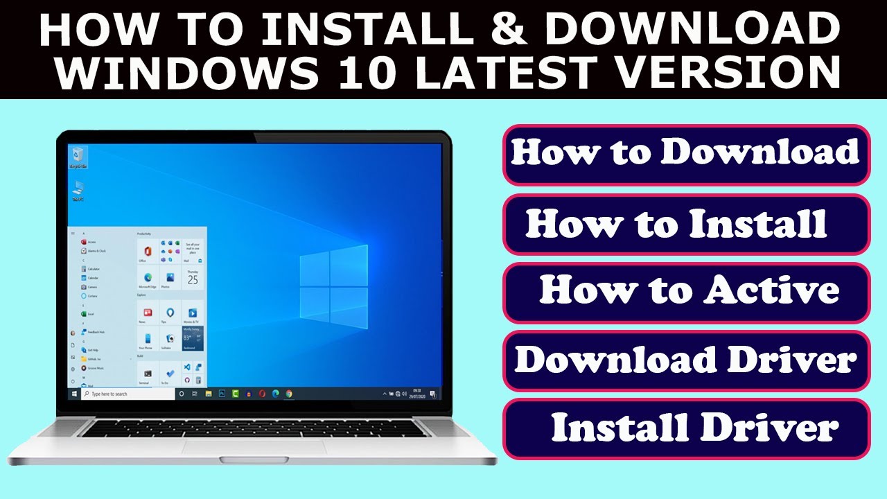 How to download and install windows 10 latest version (Without skips ...