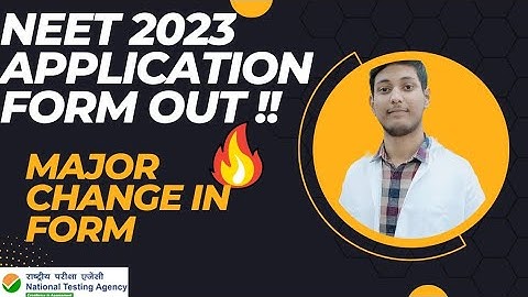 NEET Application Form 2023 | NTA NEET Exam Form 2023 | NEET UG 2023