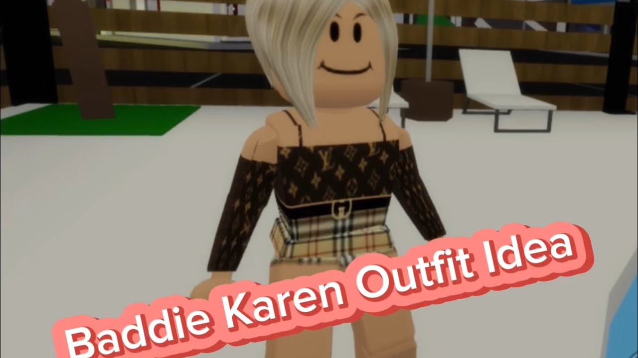 Roblox Baddie Karen Outfit On Ipad Brookhaven Youtube 