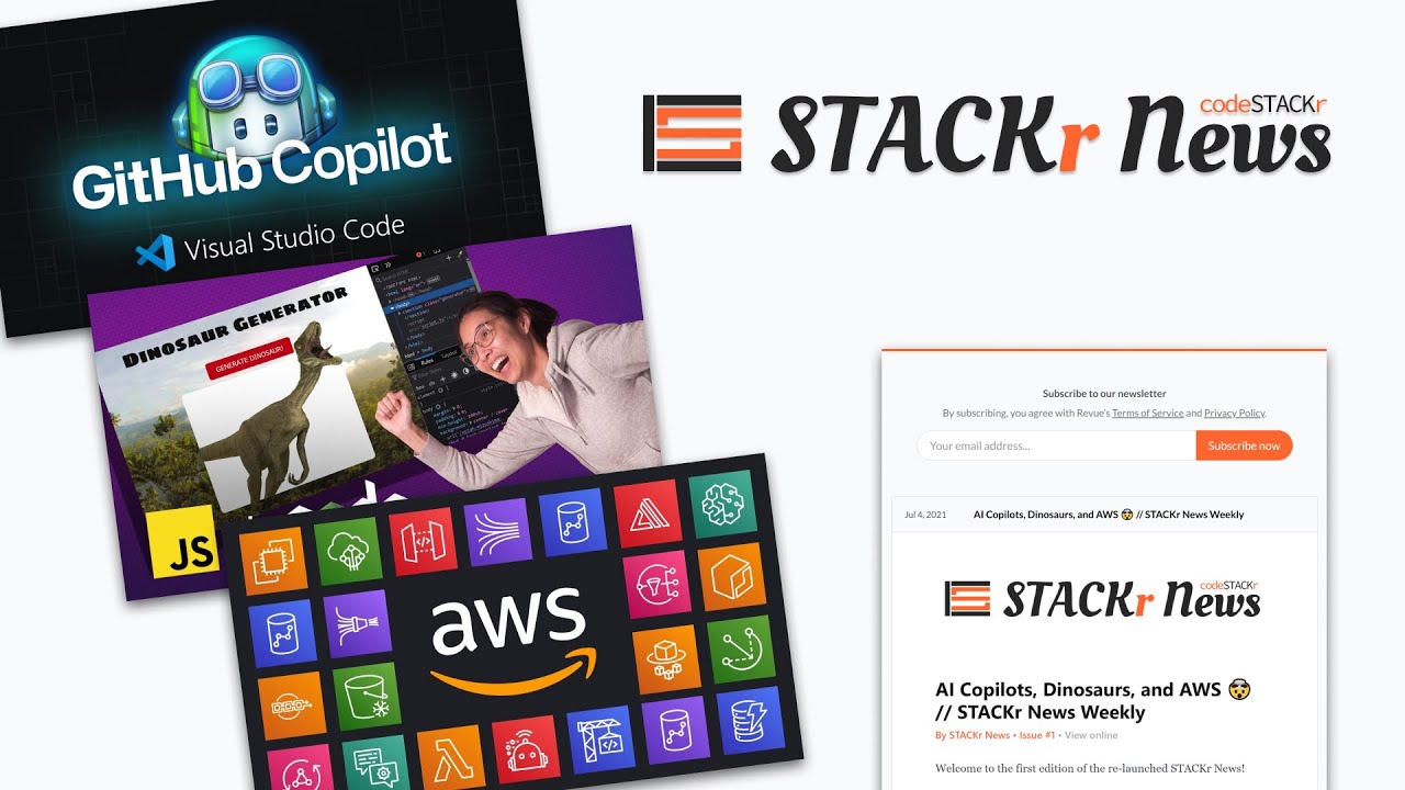 STACKr News Weekly: AI Copilots, Dinosaurs, and AWS 🤯 - YouTube