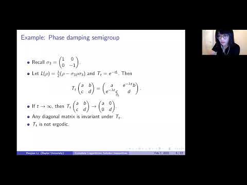 Haojian Li 'Matrix-valued