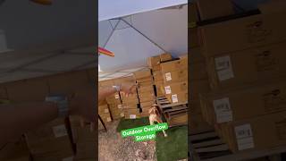 Outdoor Backyard Storage for Reselling Business #ebay #reselling #business