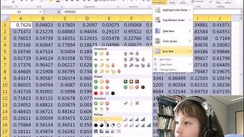 Un niño de 4 años hace un truco de magia con Excel: función RAND, formato condicional y gráfico d...