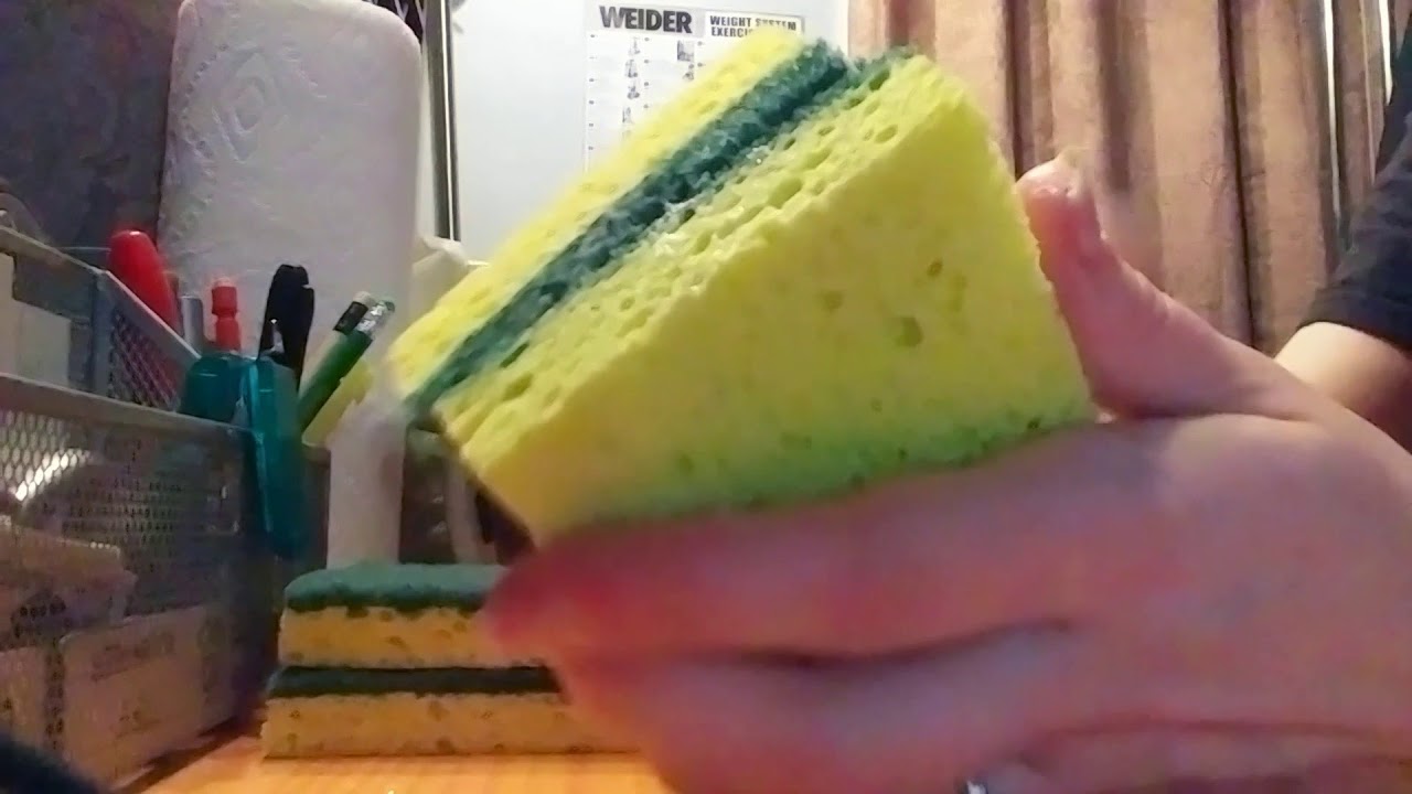 Soapy Cellulose Sponges - ASMR Sponge Play