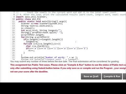 NPTEL Programming in Java - WEEK-12(Programming Assignment) - YouTube
