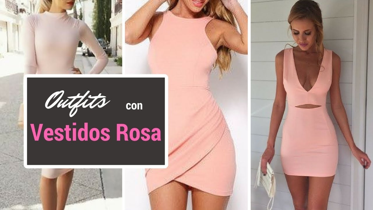 Outfit Con Vestido Color Rosa Sale - 1688285181