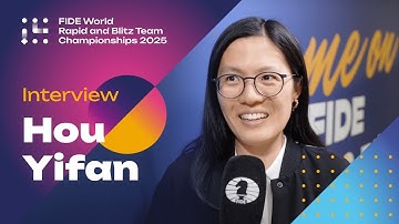 Hou Yifan on the 2025 FIDE World Rapid and Blitz Team Championships