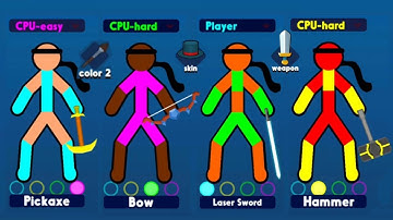 Supreme Duelist Stickman 4 Player FUNNY MOMENTS Gameplay ( android / ios )