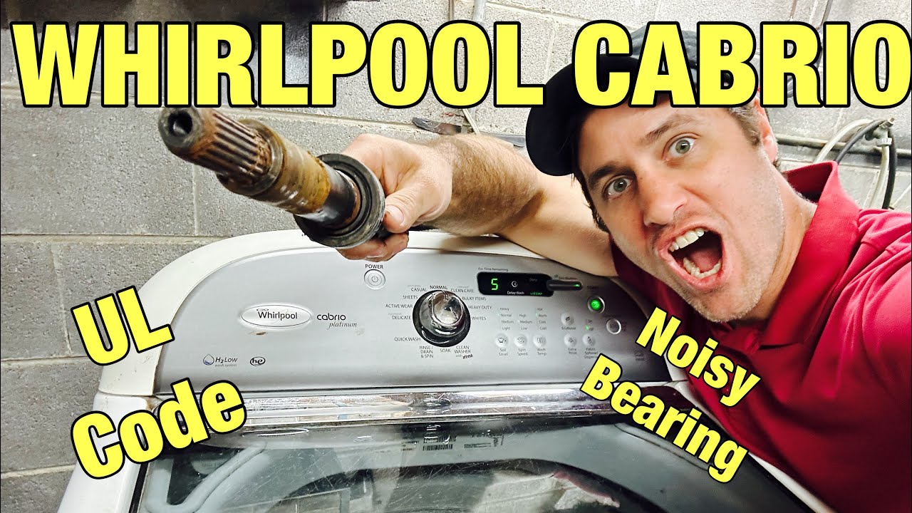 Why This Whirlpool CABRIO Washer Say UL/SD Code & Is Noisy In Spin