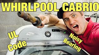 Why This Whirlpool CABRIO Washer Say UL/SD Code & Is Noisy In Spin Cycle | WTW8600YW1 | Bad Bearings