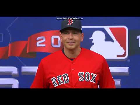 Alex Rodriguez wears Red Sox jersey 