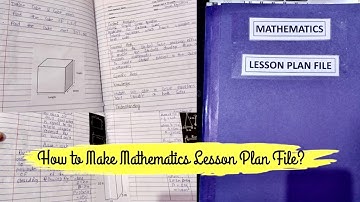 Mathematics Lesson Plan File (English Medium) for B.ed | Maths Lesson Plans - Micro, Mega & Teaching