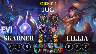 DFM Evi Skarner vs Lillia Jungle - KR Patch 11.4