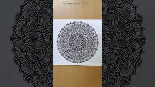 Mandala Art for Beginners | #satisfying #mandala #art #shorts #vanithaarts #mandalaart #reels